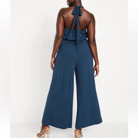 Old Navy tidewater Waist-Defined Halter Jumpsuit - Picture 7 of 14